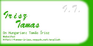 irisz tamas business card